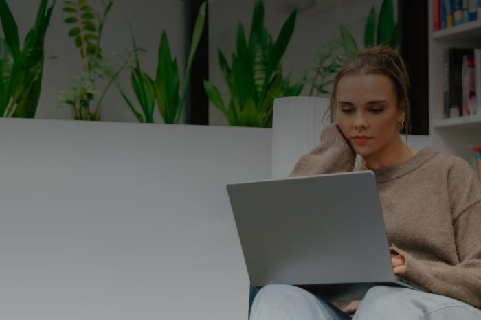 Applied Degrees Student on Laptop