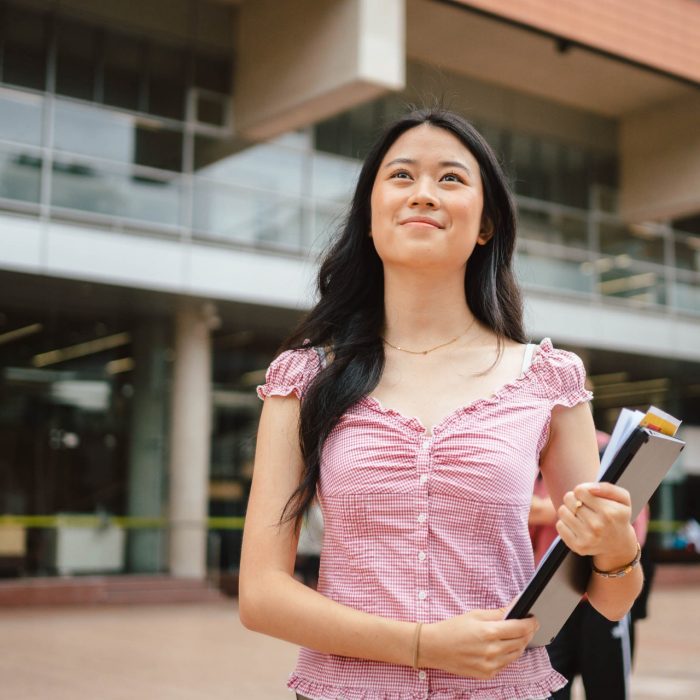 Young asian UNSW College student