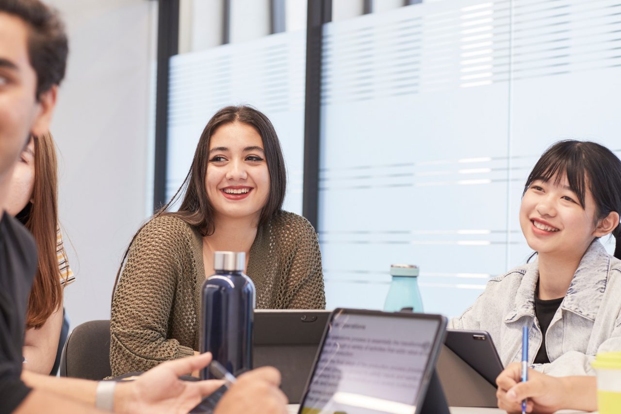 UNSW College students working together