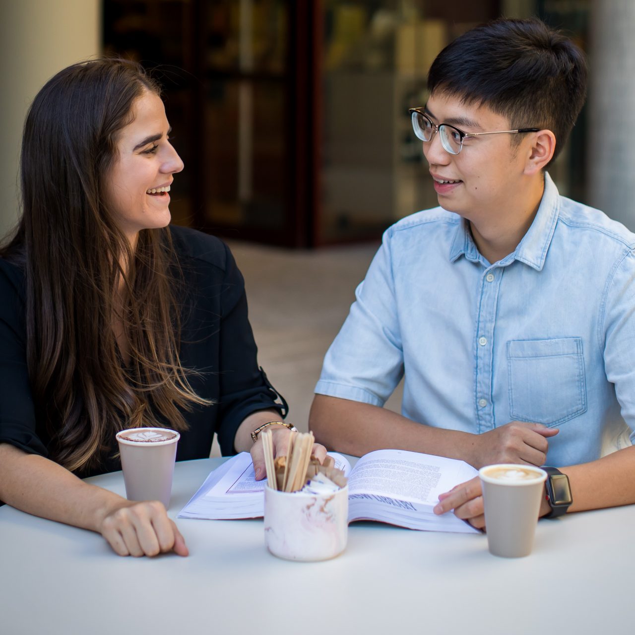 UNSW Students at Atomic Press Cafe, Kensington campus