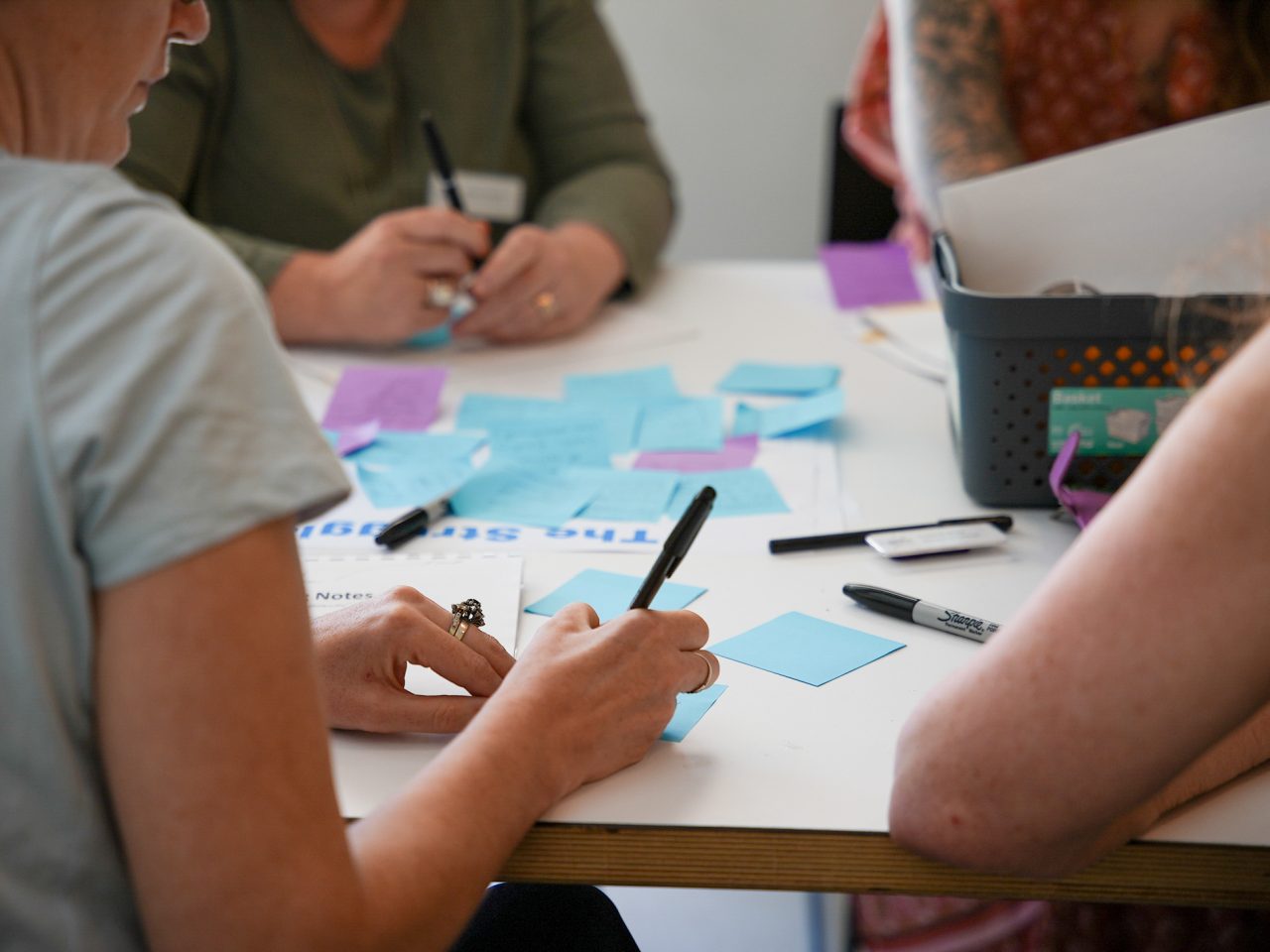 The Massive Action Sydney health project team workshopping their pitch to industry 