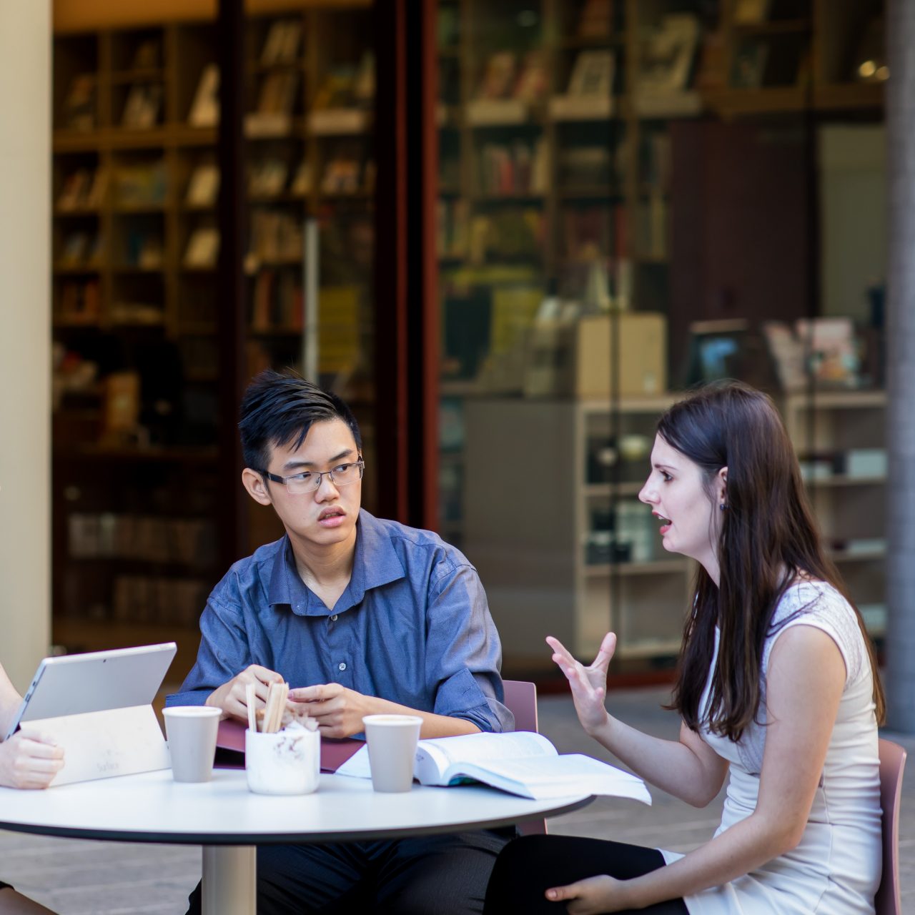 UNSW Students at Atomic Press Cafe, Kensington campus
