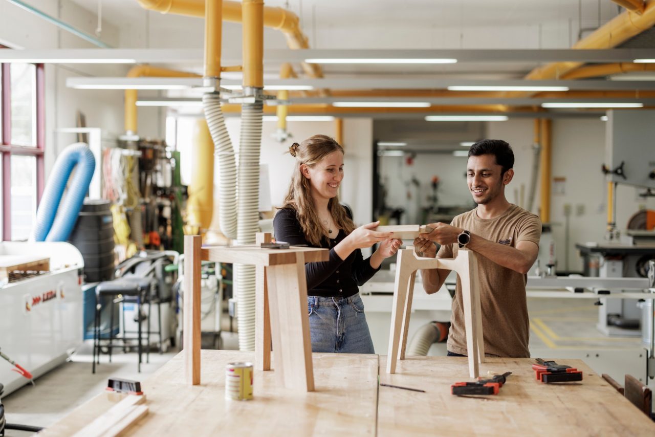 ADA students create works using wood at UNSW Paddington campus